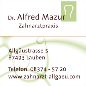 Zahnarztpraxis Dr. Mazur Lauben im Allgäu
